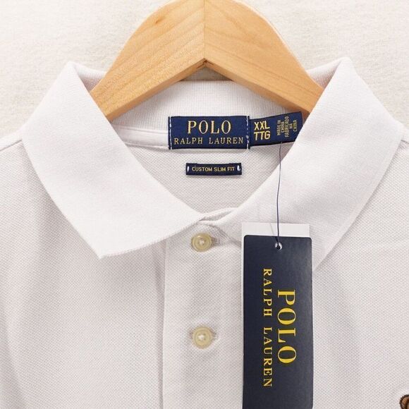 Polo Ralph Lauren Men's Slim Fit Polo Bear Polo Shirt White XXL - Picture 7 of 12